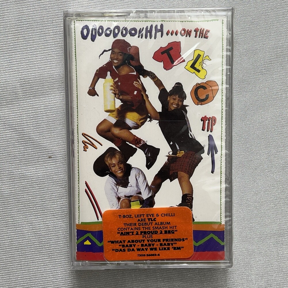 Vintage TLC Ooooooohhh On The TLC Tip Cassette Tape 1992 Sealed Hype Sticker